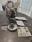 Elk 31338/1VINW Twister Vine Wrap Glass Shade 5 By 10-INCH Chrome Pendant Ligh. Fixed Price $40.00.