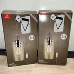 2 Pack Globe Electric Allen 1-LIGHT Chrome Wall Sconce 4.64 In Clear Glass Shade. Fixed Price $44.99.