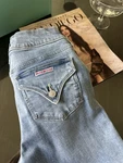 Hudson Jeans Women Light Blue Wash Double Button Mid Rise Size 4. Fixed Price $25.00.