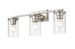 Brushed Nickel Three Light Vanity From The Verlana Collection. Fixed Price $139.90.
