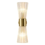 Efinehome Mid-century Modern Wall Lights With Crystal Glass Shade, 2-LIGHT Gl.... Fixed Price $119.72.