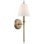 Crystorama Riverdale 1 Light Sconce, Aged Brass RIV-382-AG. Fixed Price $118.40.