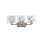 Golden Calla 3-LT Vanity, Peruvian Silver/hammered Water Glass 3160-BA3PS-HWG. Fixed Price $319.99.