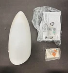 Sigma Universal Chrome Wall Sconce Light Fixture Matte Glass Cover W-48144. Fixed Price $34.99.