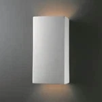 Justice Design Group CER-0955W Bisque 13.5" Large Rectangular Light Scone. Fixed Price $149.99.