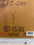 Z-lite 807-1S-BN Emily 26" Tall Wall Sconce Brushed Nickel. Fixed Price $49.49.