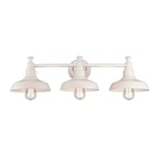 Kimball Bathroom Stainless Steel Vanity White 3-LIGHT. Fixed Price $114.01.