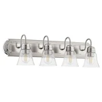 Quorum International 4-LT Bath Vanity Light Satin Nickel W/clear/seeded 5.... Fixed Price $203.37.