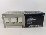 Hampton Bay 3-LIGHT Integrated Led Bathroom Vanity Brushed Nickel 22". Fixed Price $45.51.