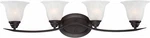 Volume Lighting Trinidad 4-LIGHT Bathroom Vanity, Antique Bronze. Fixed Price $48.00.