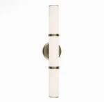 Kichler Rosh 24.25 Inch Led Bathroom Vanity Light White Glass Champagne Bronze. Fixed Price $120.00.