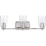 Progress Lighting Adley 23 In. 3-LIGHT Polished Nickel Bathroom Vanity. Fixed Price $85.99.