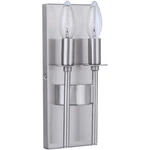 Craftmade Larrson Light Wall Sconce, Brushed Polished Nickel 54362-BNK. Fixed Price $39.99.