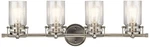 Kichler Brinley 32 1/4"W Brushed Nickel 4-LIGHT Bath. Fixed Price $219.97.