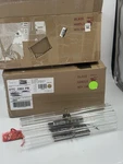 New SET/2 Pottery Barn Mallory Crystal Sconce 15 -open Box Brass. Fixed Price $249.00.