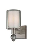 Fifth And Main WL-2008 Sofia 1 Light Sconce, Satin Nickel. Fixed Price $97.89.