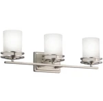 Kichler 5078 Hendrik 3 Light 24"W Vanity Bathroom Fixture - Nickel. Fixed Price $299.97.