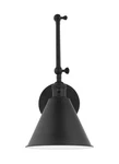Bellevue SGBF14792 Aube 14" Tall Bathroom Sconce - Black. Fixed Price $189.00.