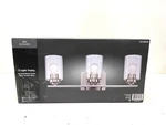 Bel Air Lighting 22 In. 3-LIGHT Brushed Nickel Vanity Seeded Glass New. Fixed Price $36.99.