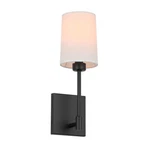 Bedroom Wall Modern 1 Black Vanity Sconce Lighting Fabric Shade. Fixed Price $39.99.