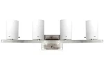 Sunset 4-LIGHT 32W Boca Bathroom Vanity Satin Nickel F2534-80-LED New. Fixed Price $20.00.