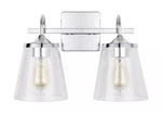 Capital Lighting 2-LIGHT Vanity, Chrome/clear Seeded 139122CH-496. Fixed Price $96.75.