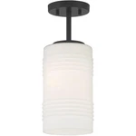 Designers Fountain D257M-SF-MB Leavenworth Semi-flush Mount Matte Black. Fixed Price $69.95.