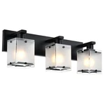 3-LIGHTS Bathroom Fixture Over Mirror, Modern Black Wall Sconce Vanity .... Fixed Price $152.69.