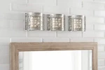 Home Decorators Carterton 3-LIGHT Polis Chrome Vanity. Fixed Price $46.99.