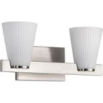 Nuvo Lighting 60/8732 Royale 14.63 Inch Brushed Nickel Vanity Wall. Fixed Price $121.59.