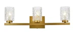 Bathroom Vanity Dining Wall Sconce Brass Color Light Fixture Glass Shades. Fixed Price $179.97.