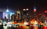 20769 New York Night Cityscape Decor Wall Print Poster. Fixed Price $28.95.