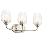 Kichler 45129CS Valserrano 3 Light 24"W Bathroom Vanity - Nickel. Fixed Price $42.30.