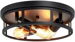 Farmhouse Flush Mount Ceiling LIGHTS,3-LIGHT Black Hallway Fixtures,rus.... Fixed Price $42.99.