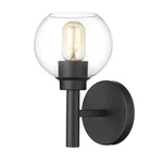 Z-lite Sutton Light Wall Sconce, Matte Black/clear 7502-1S-MB. Fixed Price $59.99.