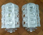 Lalique Vintage Seville Crystal Wall Sconce Pair Signed. Fixed Price $11500.00.