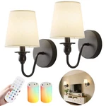Battery Operated Wall Sconce Set Of 2,RECHARGEABLE With 10000MAH .... Fixed Price $77.90.