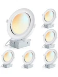 6 Inch Pack Gimbal Recessed (5CCT 2700K-5000K) Dimmable Downlights. Fixed Price $71.78.