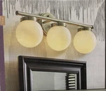 Allen &roth 3 Light Vanity Bar Soft Gold Finish Opal Glass Shade Scarlett. Fixed Price $49.95.