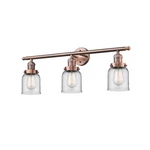 Innovations 3 Light Small Bell Bathroom Fixture Antique Copper 205-AC-G52. Fixed Price $431.20.