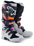Alpinestars Tech 7 Mx Boots - Black/light Gray/fluorescent Orange Size 9. Fixed Price $499.95.