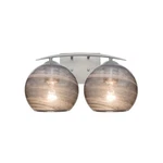Besa Lighting Bathroom Vanity, Satin Nickel/gray 2WC-JILLYSM-SN. Fixed Price $391.50.