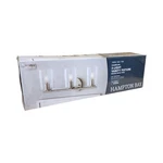 Hampton Bay Champlain 3-LIGHT Brushed Nickel Bath Vanity 1006326184. Fixed Price $21.65.