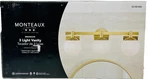 Monteaux Lighting Brooklyn 24 In. 3-LIGHT Bathroom Vanity , Gold. Fixed Price $43.99.