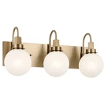 Champagne Bronze Three Light Bath From The Hex Collection. Fixed Price $399.99.