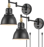 Plug Wall Sconces, Dimmable Retractable Swing Arm Lamp With. Fixed Price $68.68.