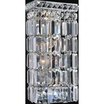 Cwi Lighting Colosseum 4 7" Bathroom Sconce, Chrome - 8007W7C. Fixed Price $200.00.