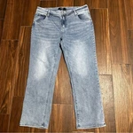 Hudson Jeans 16 Straight Leg Light Wash Double Button Closure. Fixed Price $24.00.
