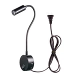 Wefoonlo 3W Wall Mounted Reading Light Flexible Gooseneck Led 01 Black Cool. Fixed Price $27.99.