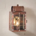 Primitive Countryside Small Single Light Wall Outdoor Sconce Antique Copper. Fixed Price $259.95.